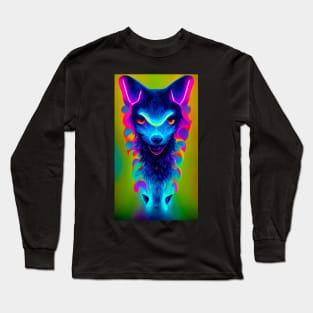 Psychedelic Wolf Long Sleeve T-Shirt